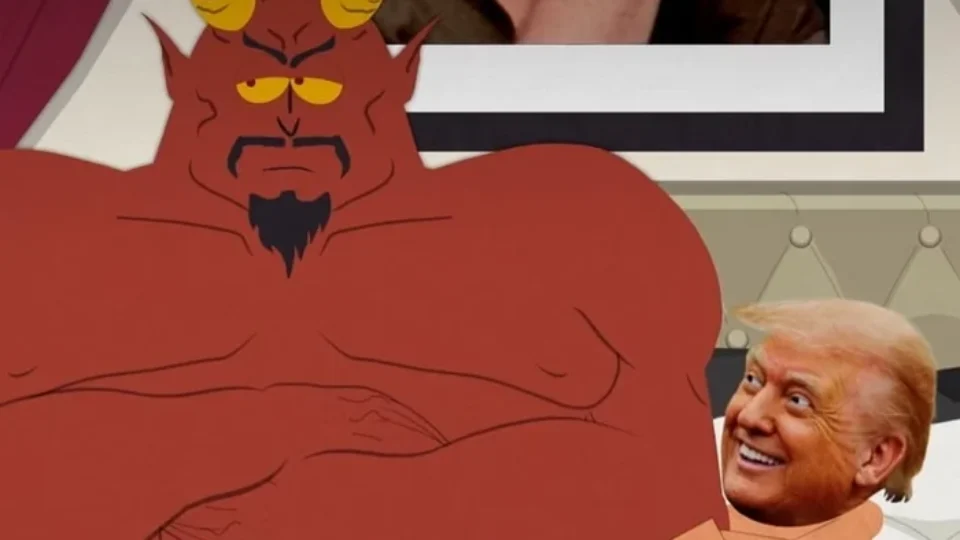 Desenho animado ‘South Park’ coloca Trump deitado com Satanás e faz referência a caso Epstein