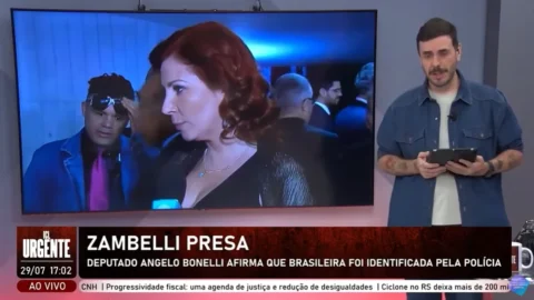 A deputada federal Carla Zambelli foi presa nesta terça-feira na Itália