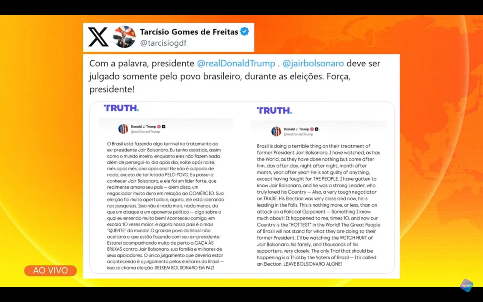 tuíte tarcísio