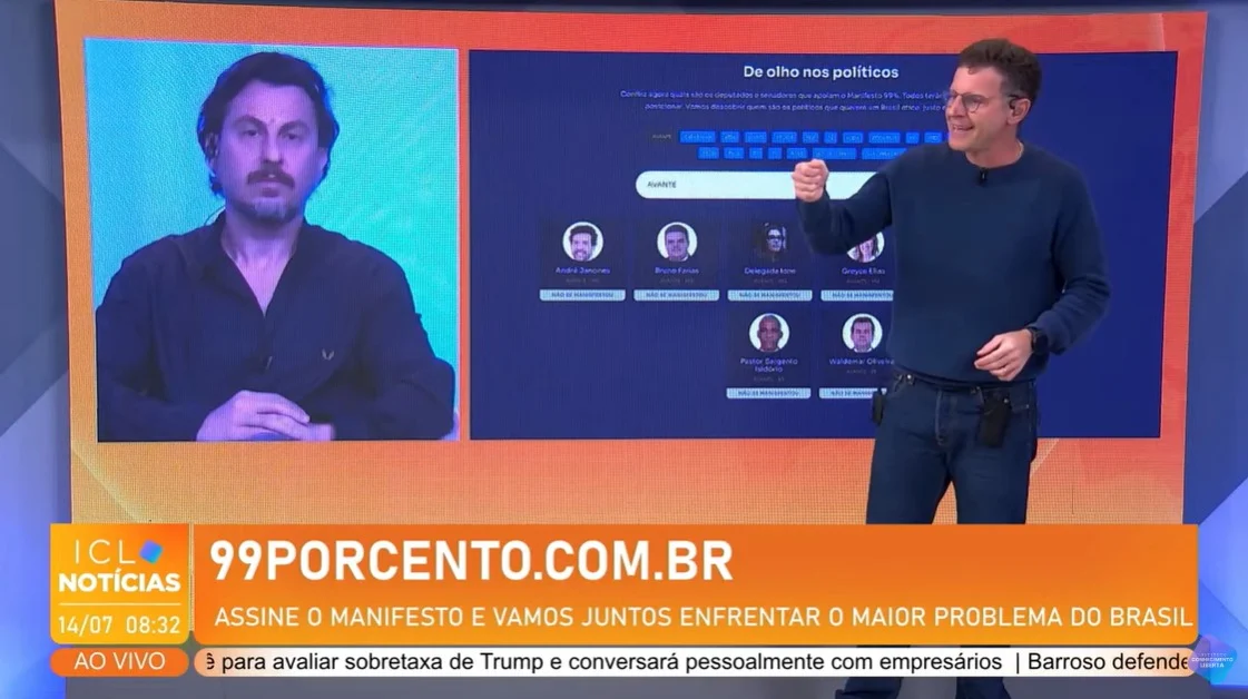 SOMOS 99%: Após bater 400 mil assinaturas, campanha entra em nova fase e tem novidades
