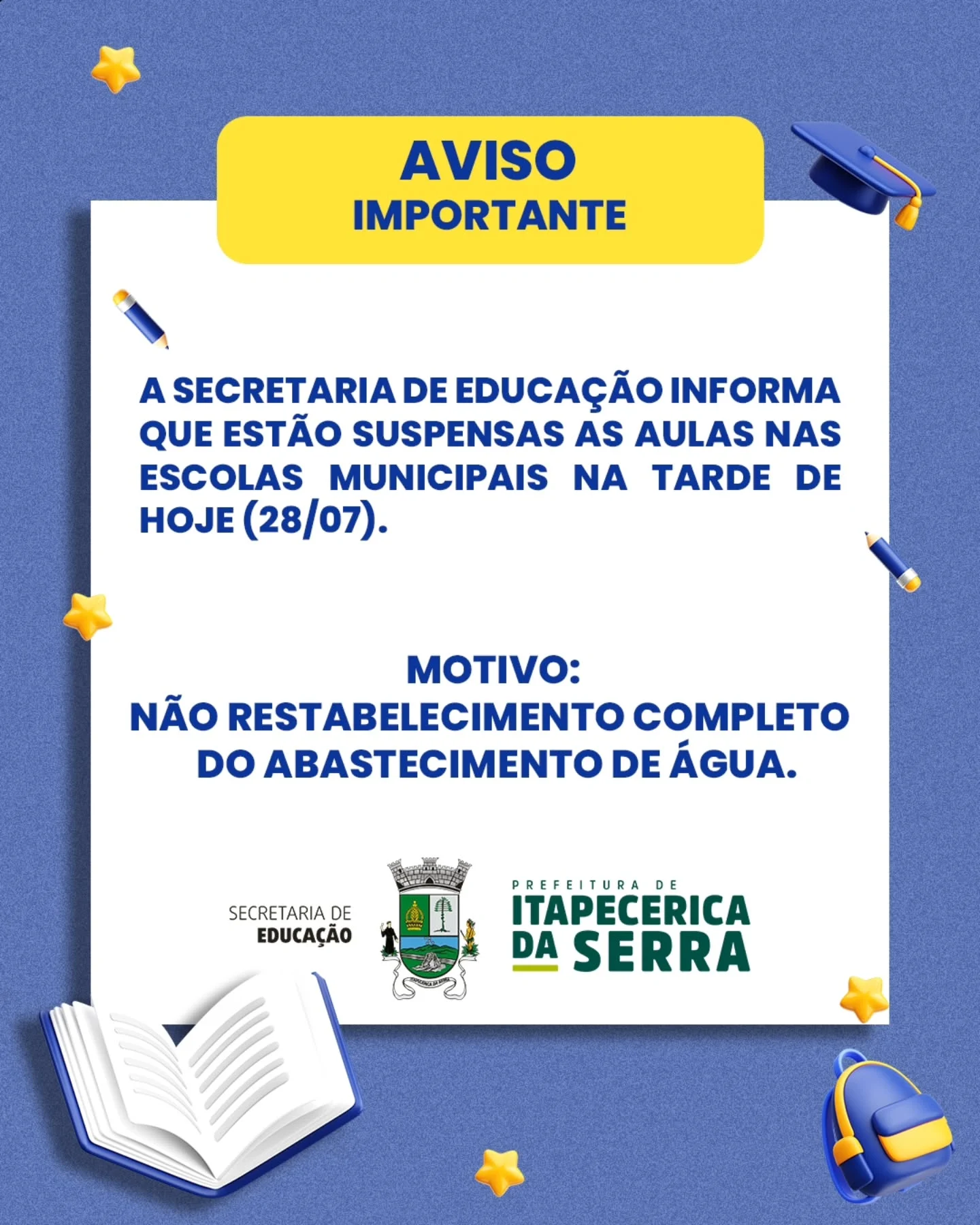 Itapecerica completa 6 dias sem água: população sofre e Sabesp não oferece compensações