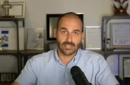 Lindbergh pede prisão preventiva de Eduardo Bolsonaro por ameaça a agentes da PF