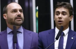 ‘Triste ver a que ponto chegou’, diz Eduardo Bolsonaro em critica a Nikolas