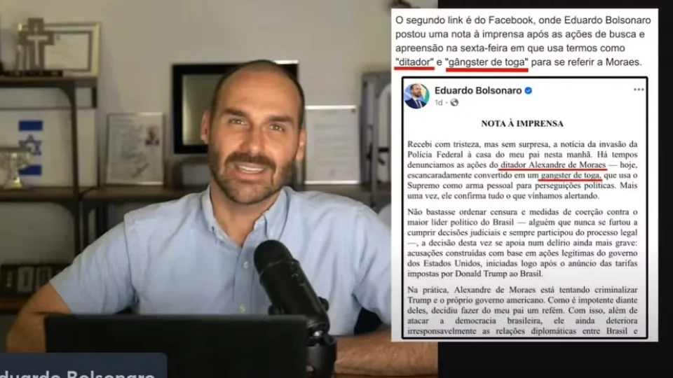 Eduardo Bolsonaro ameaça PF; diretor-geral diz que não haverá intimidação