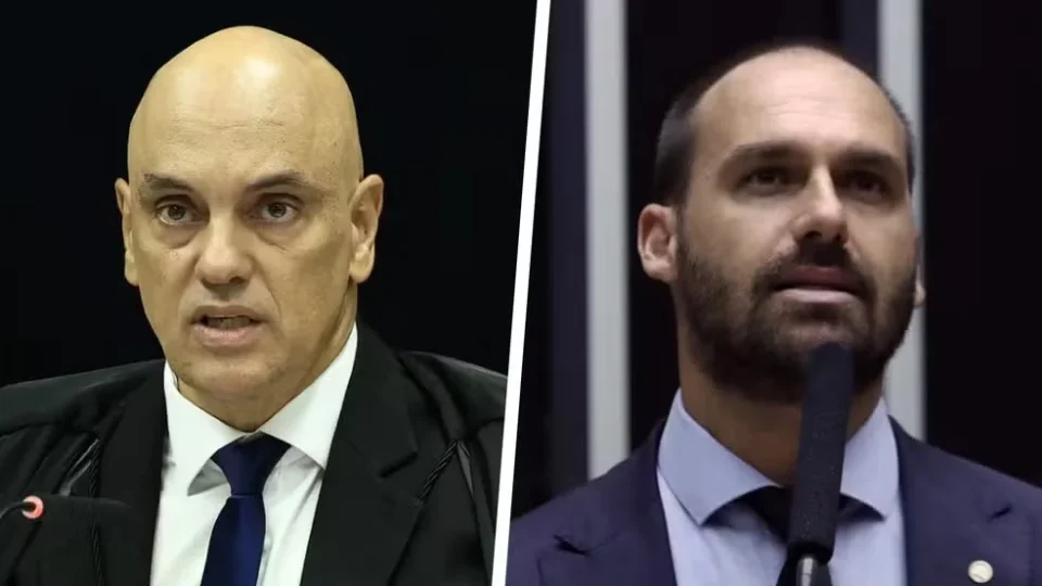 Moraes bloqueia contas de Eduardo Bolsonaro para conter ações nos EUA