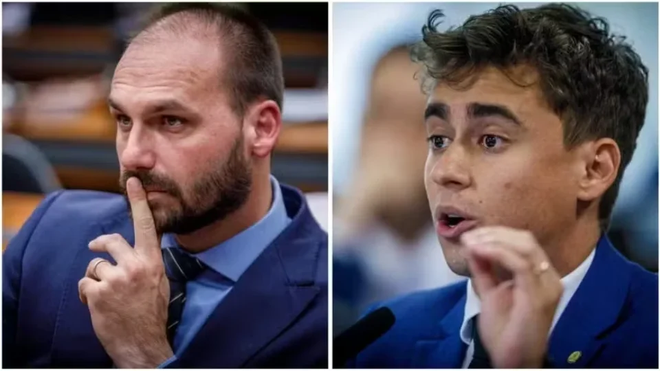 Eduardo cobra Nikolas por maior defesa de Bolsonaro: ‘Se estivesse mais engajado, ajudaria’