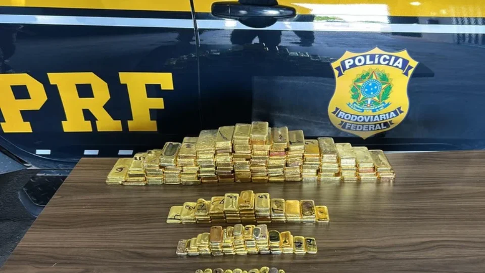 PRF apreende 103 kg de ouro avaliado em R$ 60 milhões em Roraima