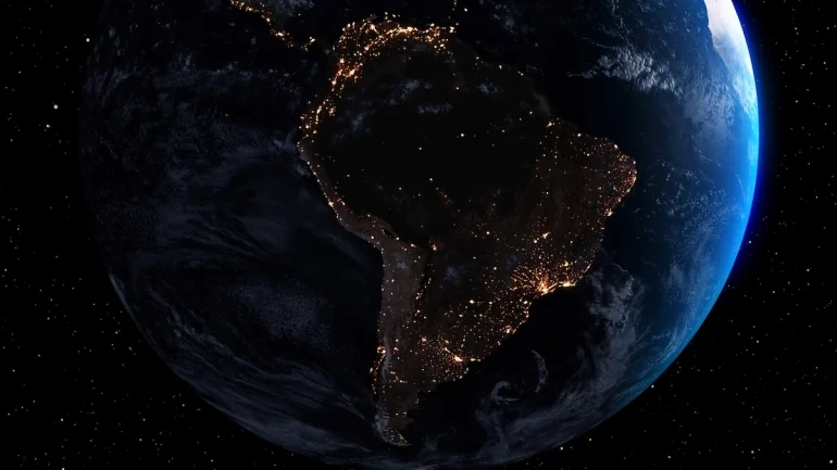 imagem satelite america do sul Imagem de satélite da América do Sul