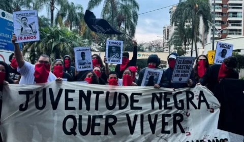 Protesto do Levante Popular da Juventude denuncia violência policial no RJ