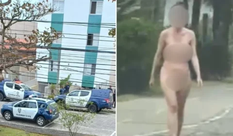 Mulher nua é abordada por guardas no litoral de SP e confessa ter matado o pai