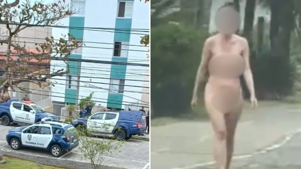 Mulher nua é abordada por guardas no litoral de SP e confessa ter matado o pai