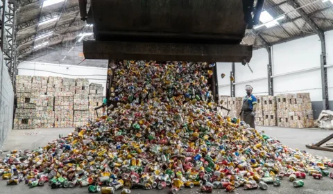Brasil reciclou 97,3% das latinhas de alumínio em 2024