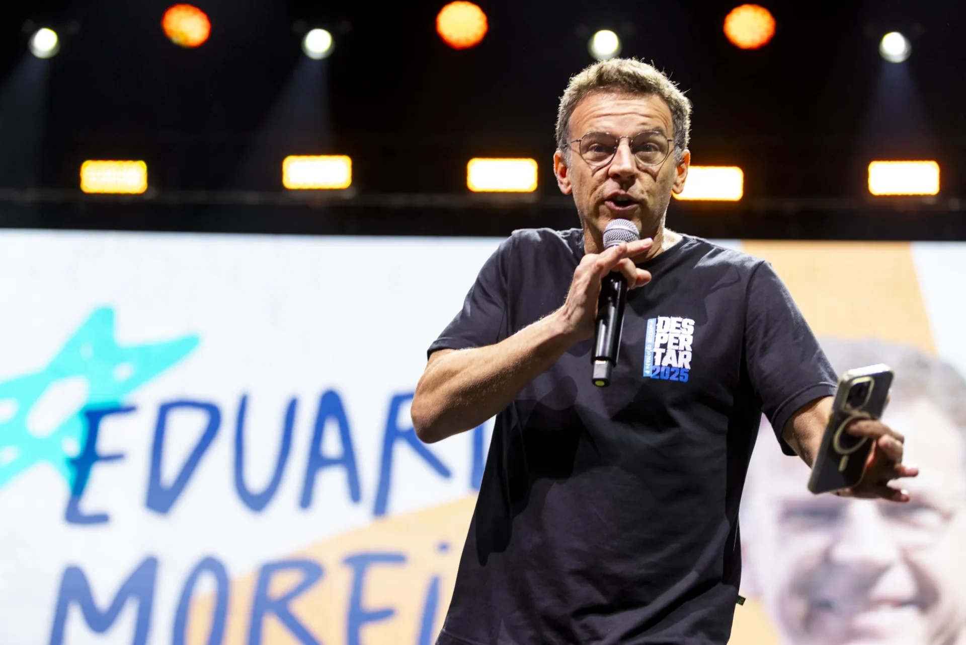 Eduardo Moreira discursa no segundo dia do Despertar 2025. créditos: ICL