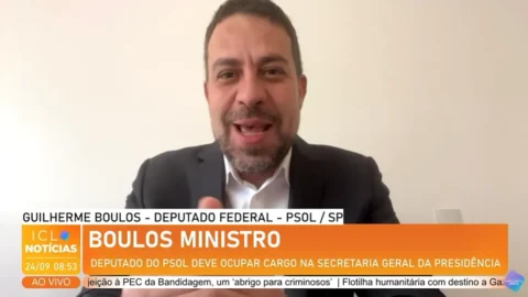 Guilherme Boulos (PSOL-SP) fala sobre possibilidade de assumir a Secretaria-Geral da Presidência.