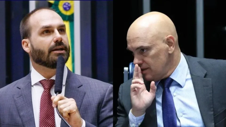 Moraes decide avançar com denúncia contra Eduardo Bolsonaro por notificação em edital
