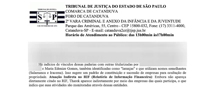 Apuração do Grupo de Atuação Especial de Combate ao Crime Organizado (Gaeco) aponta indícios de Maria Edenize Gomes seria “laranja” para ocultação de propriedade (Imagem: Reprodução)