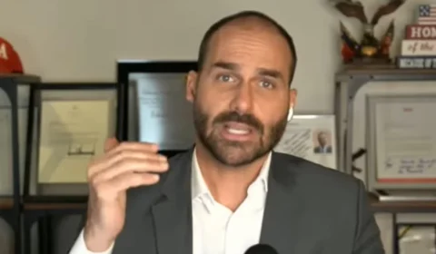 Lindbergh pede ao STF prisão preventiva de Eduardo Bolsonaro e bloqueio de verbas