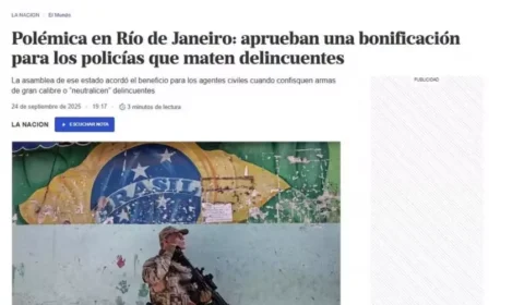 Aprovação da ‘Gratificação Faroeste’ na Alerj repercute na imprensa internacional