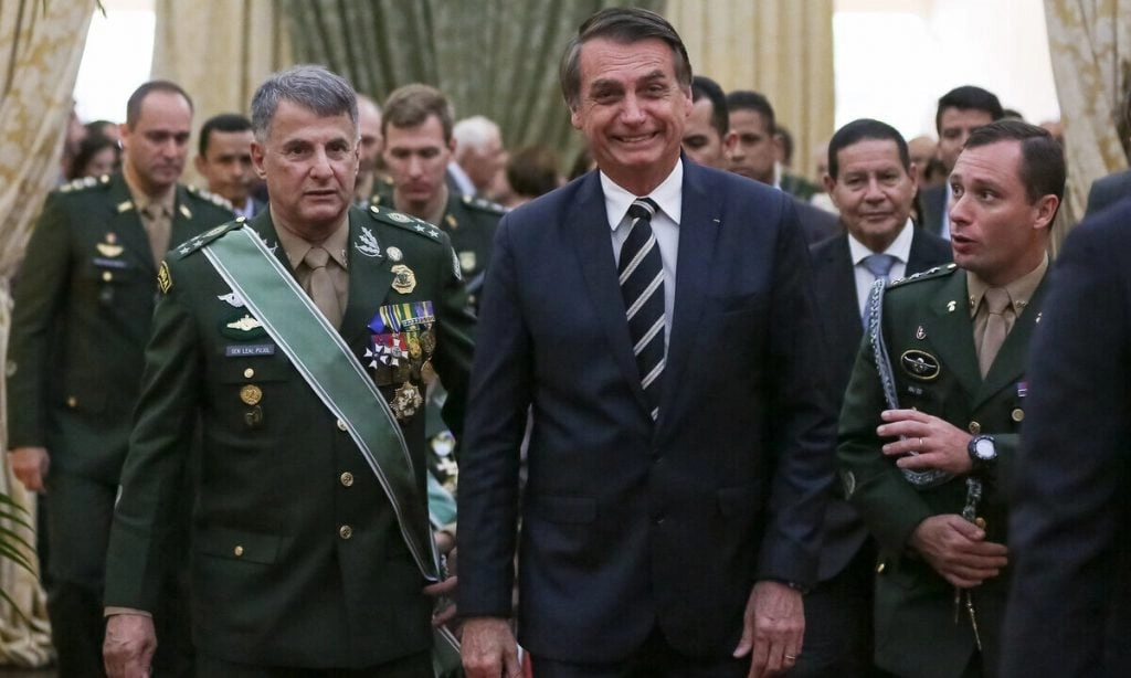 Desde a redemocratização do Brasil, o governo de Jair Bolsonaro foi a gestão com o maior número de militares em cargos do Executivo. Foto: Marcos Corrêa/Presidência da República