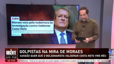 O Ministro Alexandre de Moraes votou pela reabertura da investigação de Valdemar Costa Neto