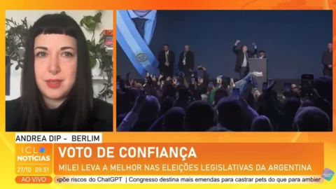 Andrea Dip: Vitória do partido de Milei nas legislativas dá fôlego a governo enfraquecido