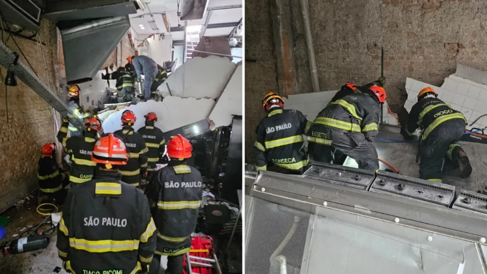 Desabamento em restaurante mata mulher e deixa sete feridos em São Paulo