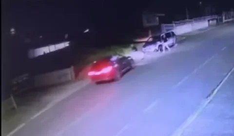 Mulher atropela homem com BMW e o agride a pauladas na frente da PM em SC