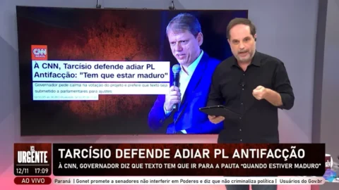 Tarcísio defende adiamento do PL Antifacção em claro recuo da extrema direita