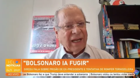 Bolsonaro é um covarde e queria fugir, afirma José Dirceu, que concedeu entrevista ao ICL Notícias