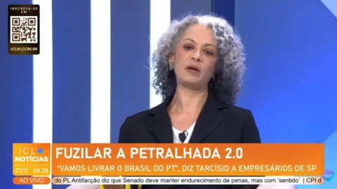 Tarcísio repete discurso bolsonarista contra o PT. Confira análise de Adriana Ferreira