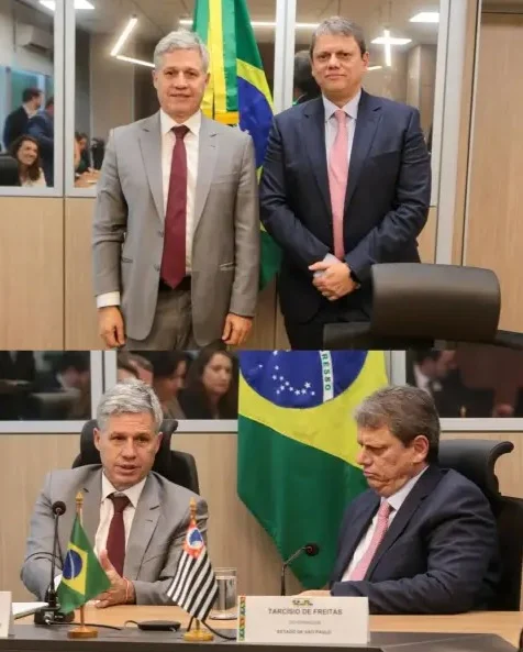 Governador Tarcísio se reuniu com ministro Paulo Teixeira para tratar das terras, mas nunca respondeu proposta.