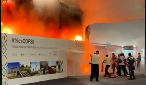 INCÊNDIO NA COP