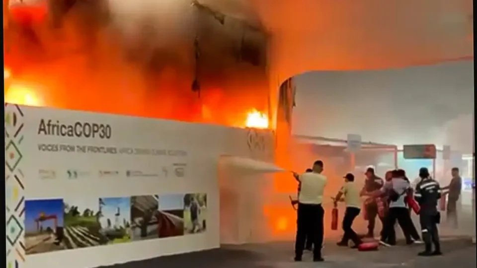 INCÊNDIO NA COP