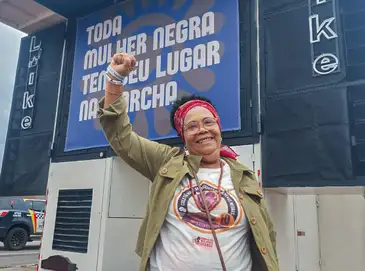 Lindinalva Barbosa participa da marcha em Brasília. Foto: Daniella Almeida/Agência Brasil