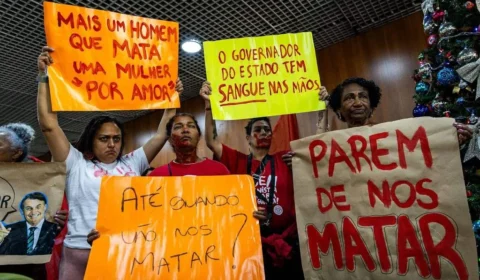 MTST faz ato em secretaria da gestão Tarcísio em meio a casos de feminicídio