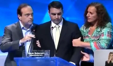 Vídeo com Flávio Bolsonaro desmaiando em campanha eleitoral volta a circular nas redes