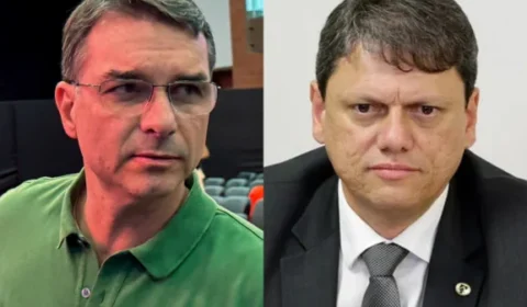 Tarcísio declara apoio a Flávio, mas diz que direita terá mais candidatos em 2026