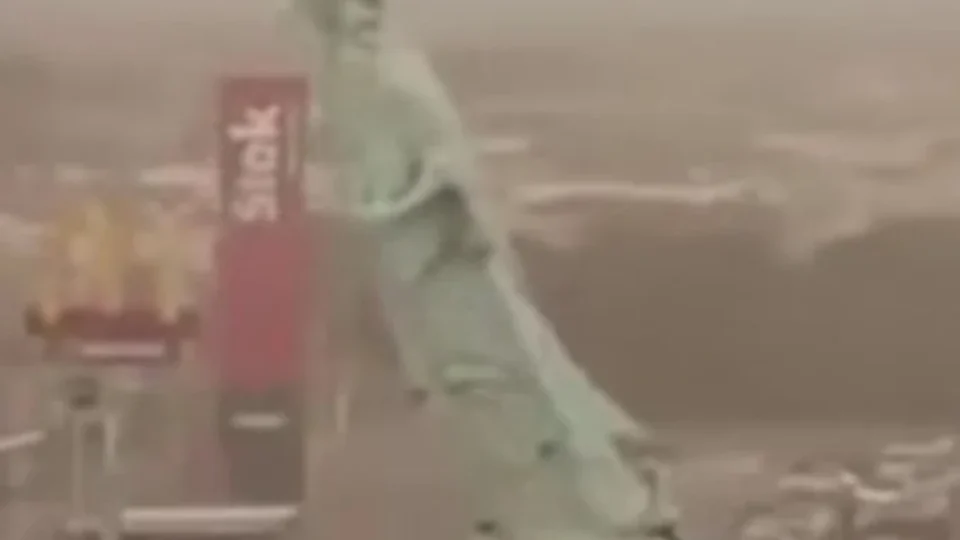 Temporal derruba estátua da Havan no Rio Grande do Sul