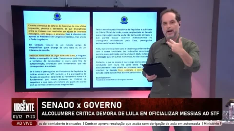 “Alcolumbre quer tirar do presidente da república o direito de indicar Messias ao STF”