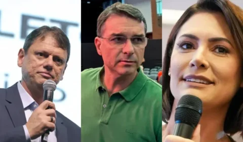 Ida de Bolsonaro a Papudinha gera ataques entres aliados de Michelle, Flávio e Tarcísio
