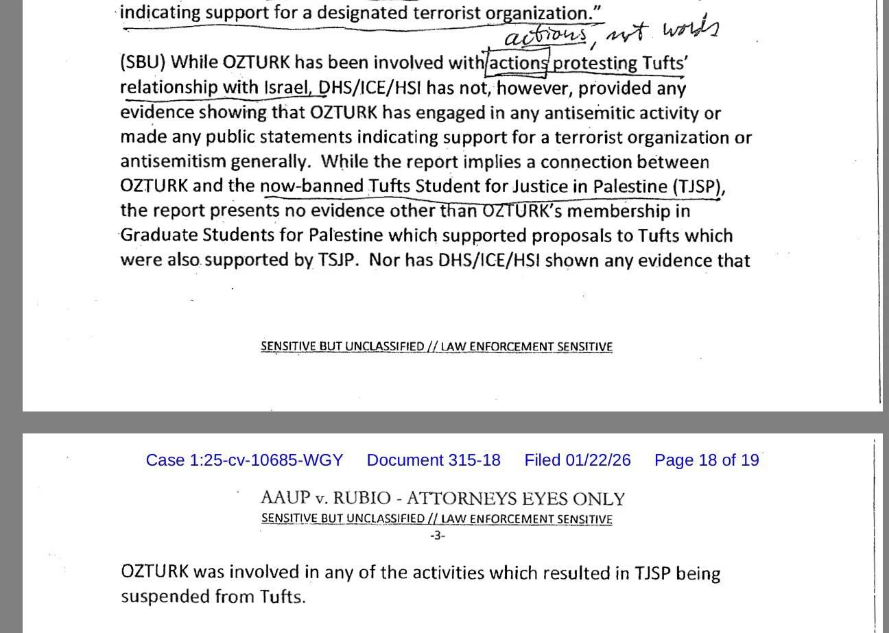 Documento do governo dos EUA confirma que não havia indícios de antissemitismo 