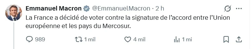 postagem macron