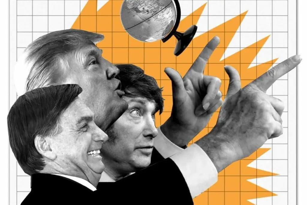 No capitalismo tardio, as crises deixam de ser exceções e viram rotina, criando um terreno fértil onde a extrema direita oferece bodes expiatórios para problemas estruturais. Ilustração: Caio Gomez 