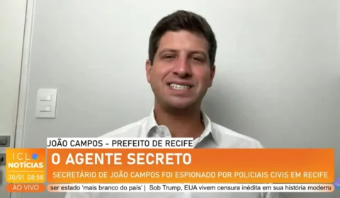 ‘Ação ilegal’, diz João Campos sobre acusação de espionagem do governo Raquel Lyra