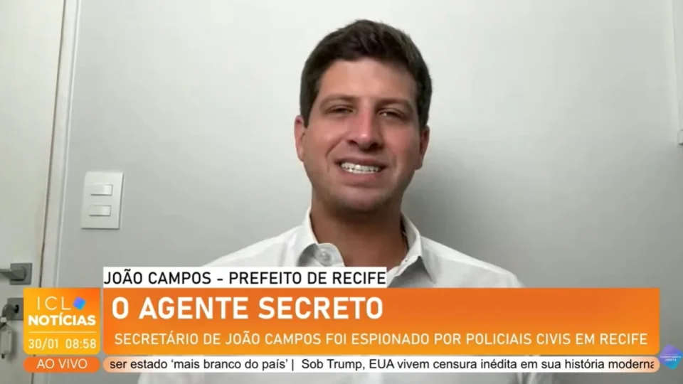 ‘Ação ilegal’, diz João Campos sobre acusação de espionagem do governo Raquel Lyra