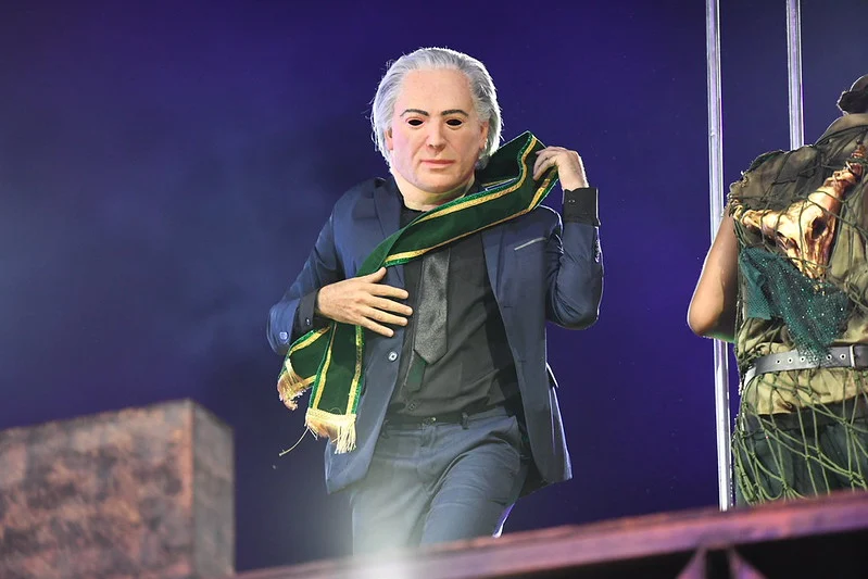 Jair Bolsonaro foi retratado como o palhaço Bozo | Crédito: Luiza Monteiro | Riotur