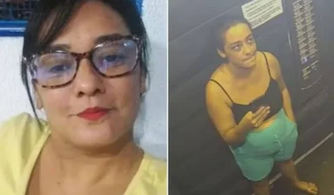 Corretora gravou momento em que teria sido golpeada por síndico