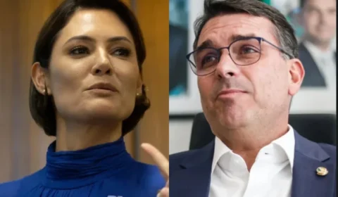 Michelle e Flávio brigaram ao dividir horários para visitar Bolsonaro na prisão