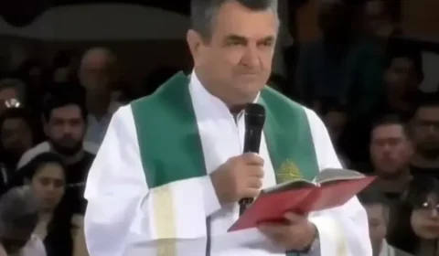 Padre critica Nikolas Ferreira e cristãos que defendem armas durante missa em SP