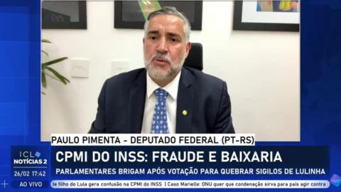 Deputado Paulo Pimenta (PT-RS) denuncia o presidente da CPMI do INSS